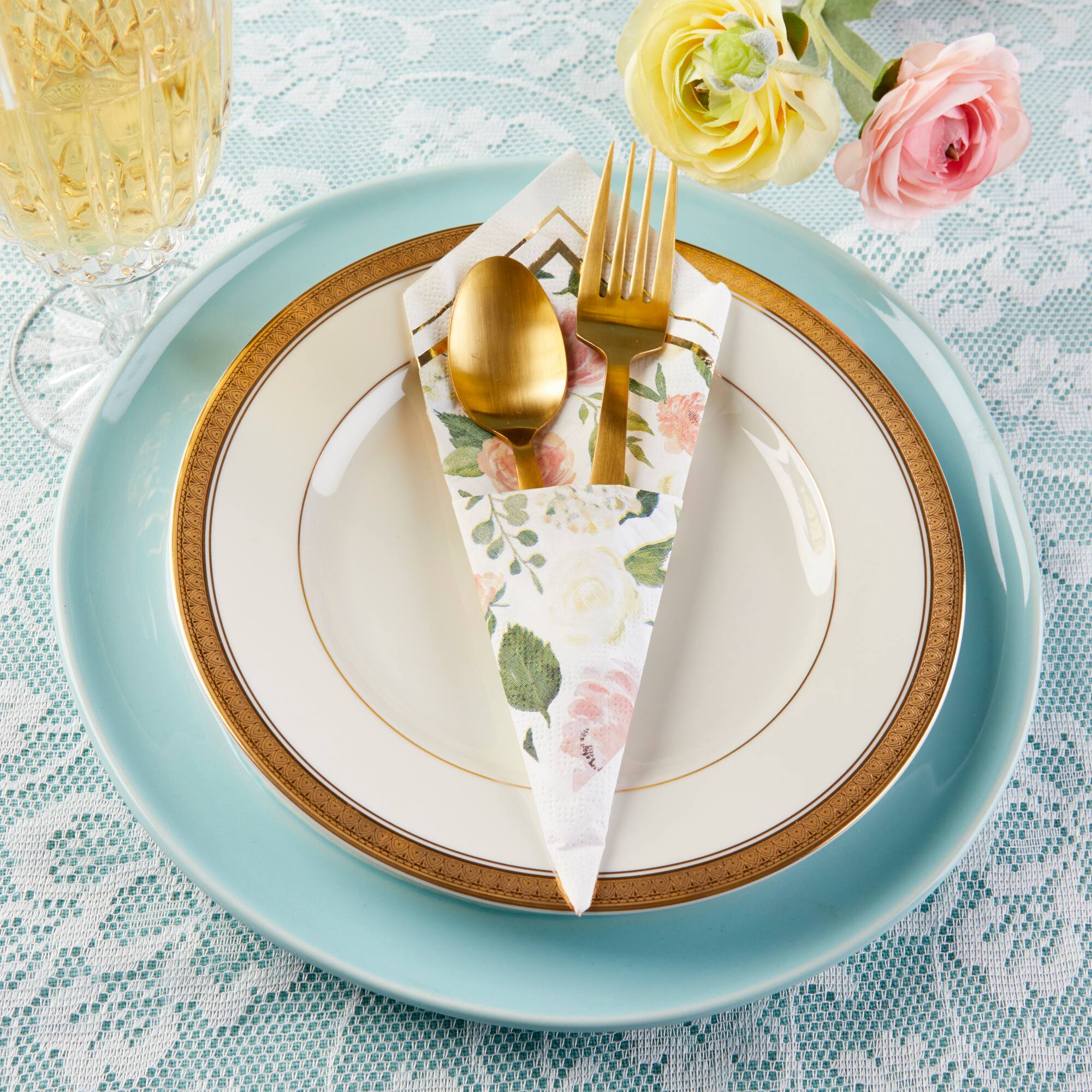 Kate Aspen® Brunch Floral Napkins, 60ct.
